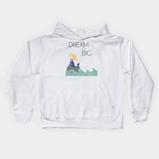 Mermaid in the Ocean - Dream Big Kids Hoodie